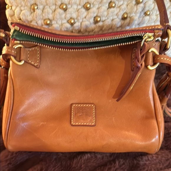 Dooney & Bourke Tan Leather Shoulder Bag - Picture 1 of 9